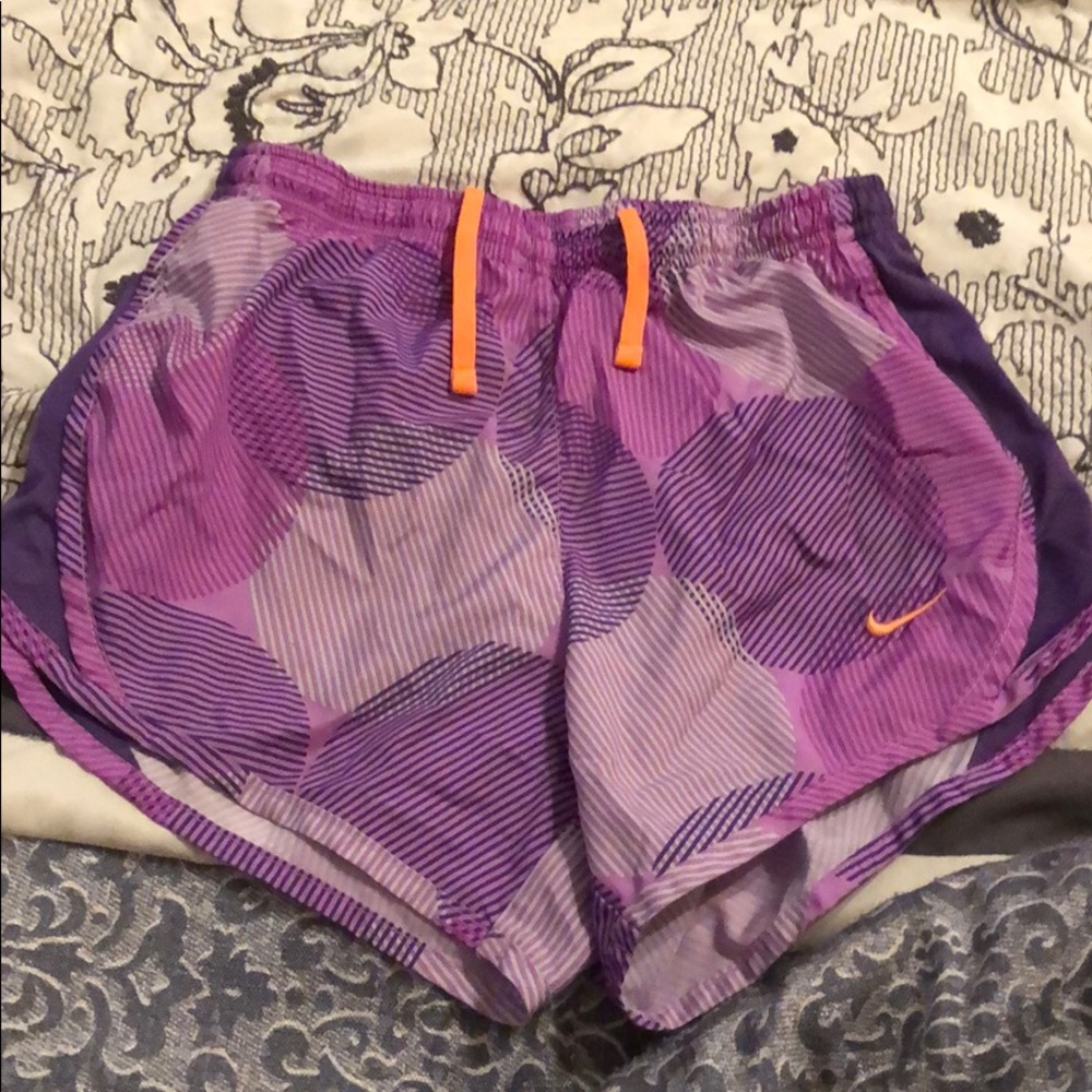 girls purple nike shorts